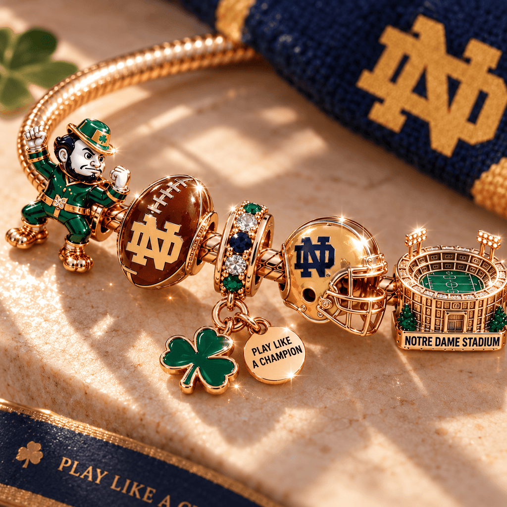 NDFI Pink Gold Charm Bracelet Set PNPA