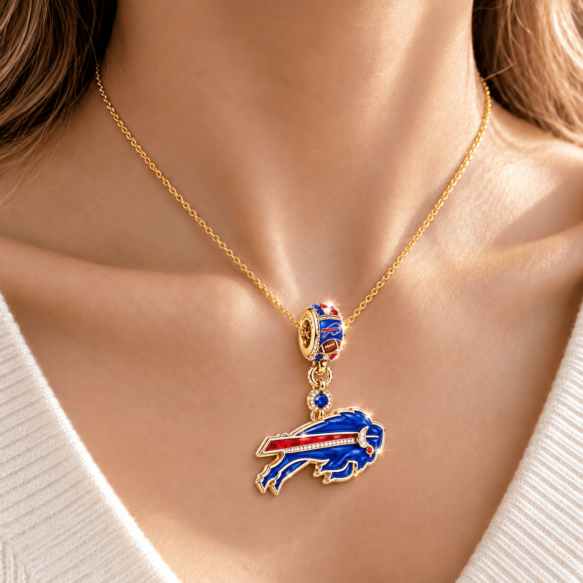 BFBL Solid Gold Chain with Diamond Pendant BMD
