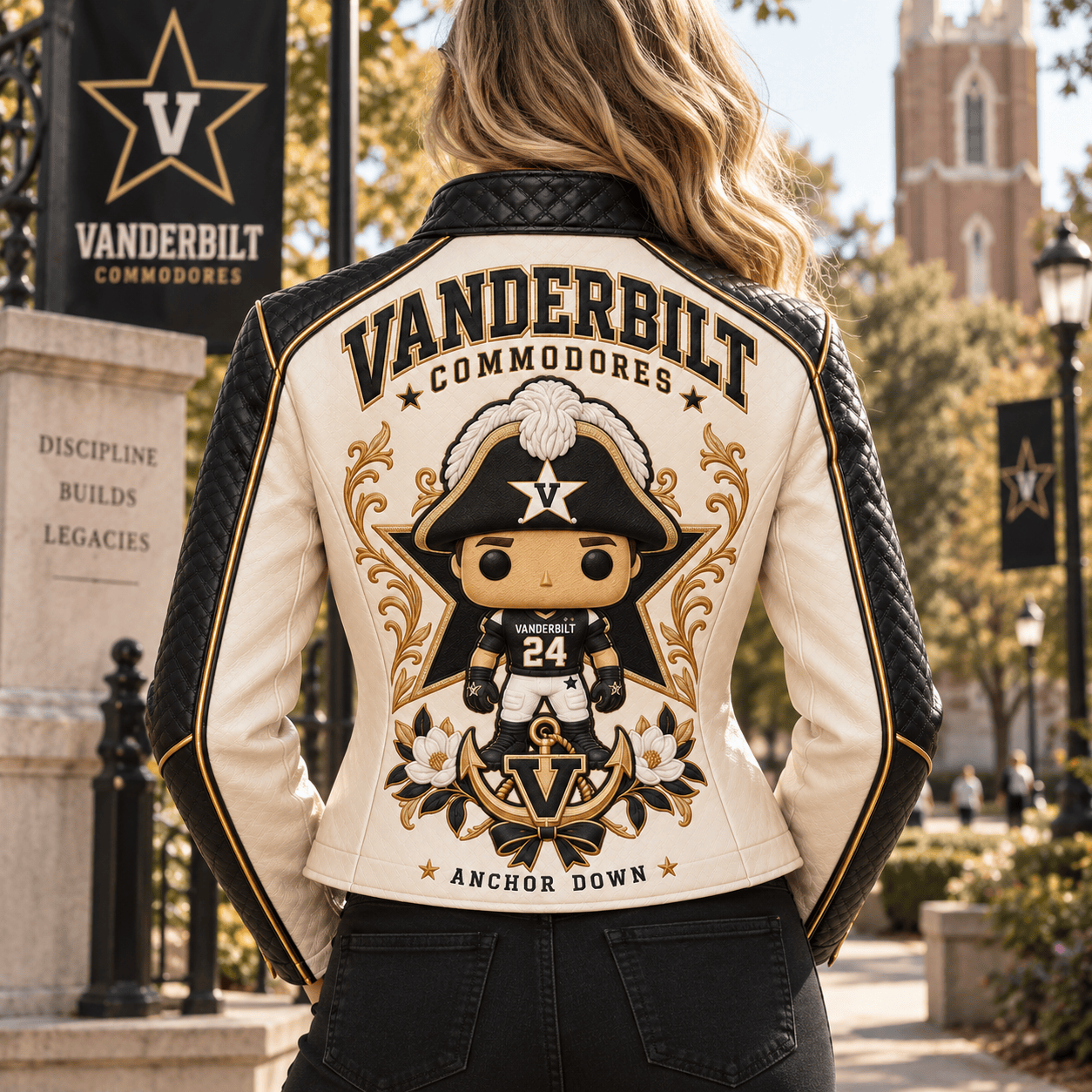 Premium VDBC Cropped Leather Zipper Jacket PVNA