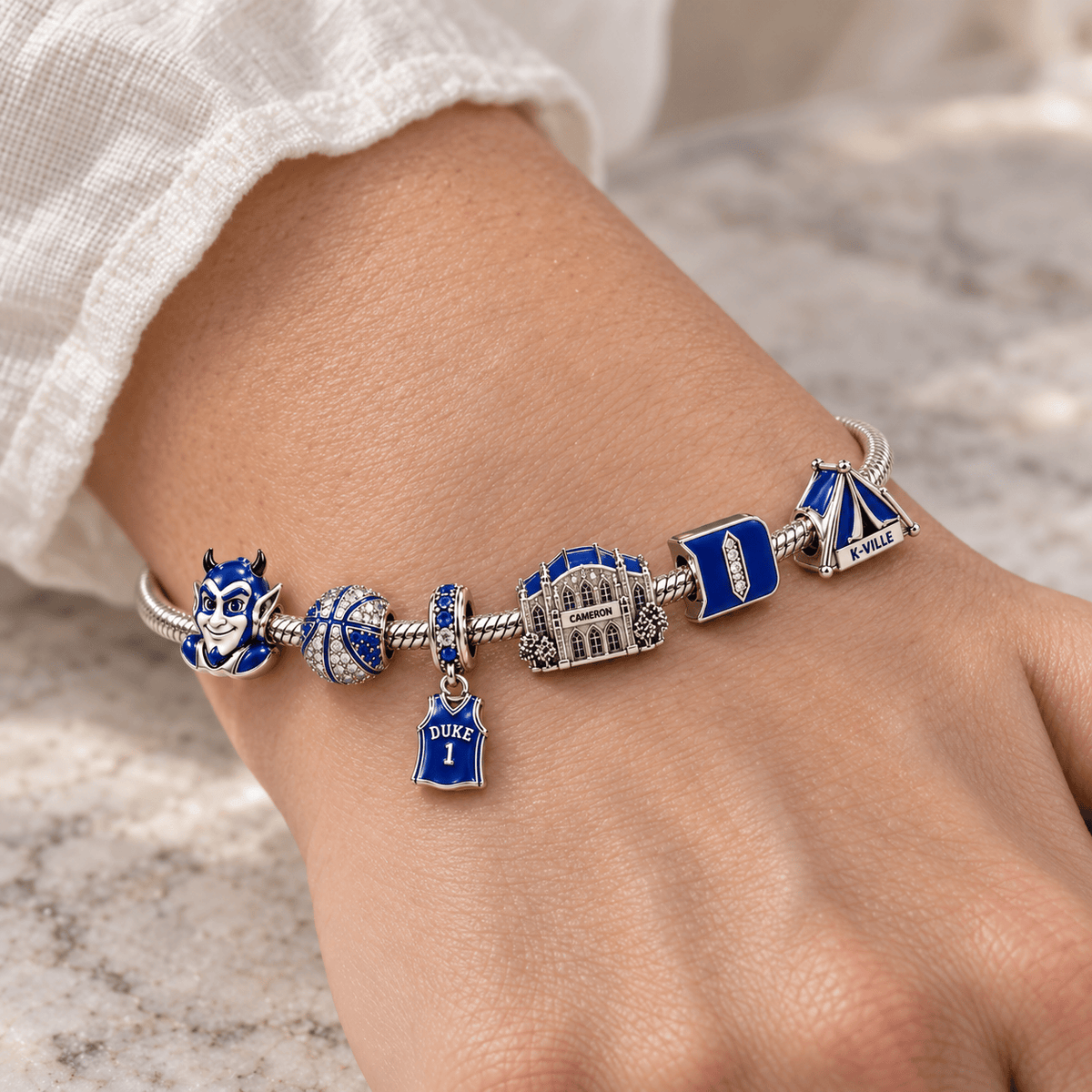 DBD Silver Charm Bracelet Set PTKL