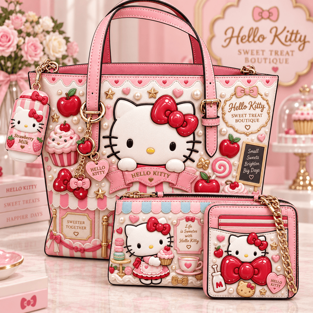 Premium HLKT Handbag Women Shoulder Bag Crossbody Wallet Set TNSM