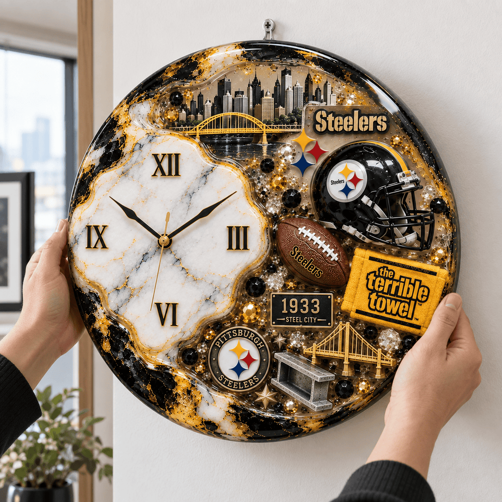 Premium PBS Statement 3D Decorative Wall Clock DNBN