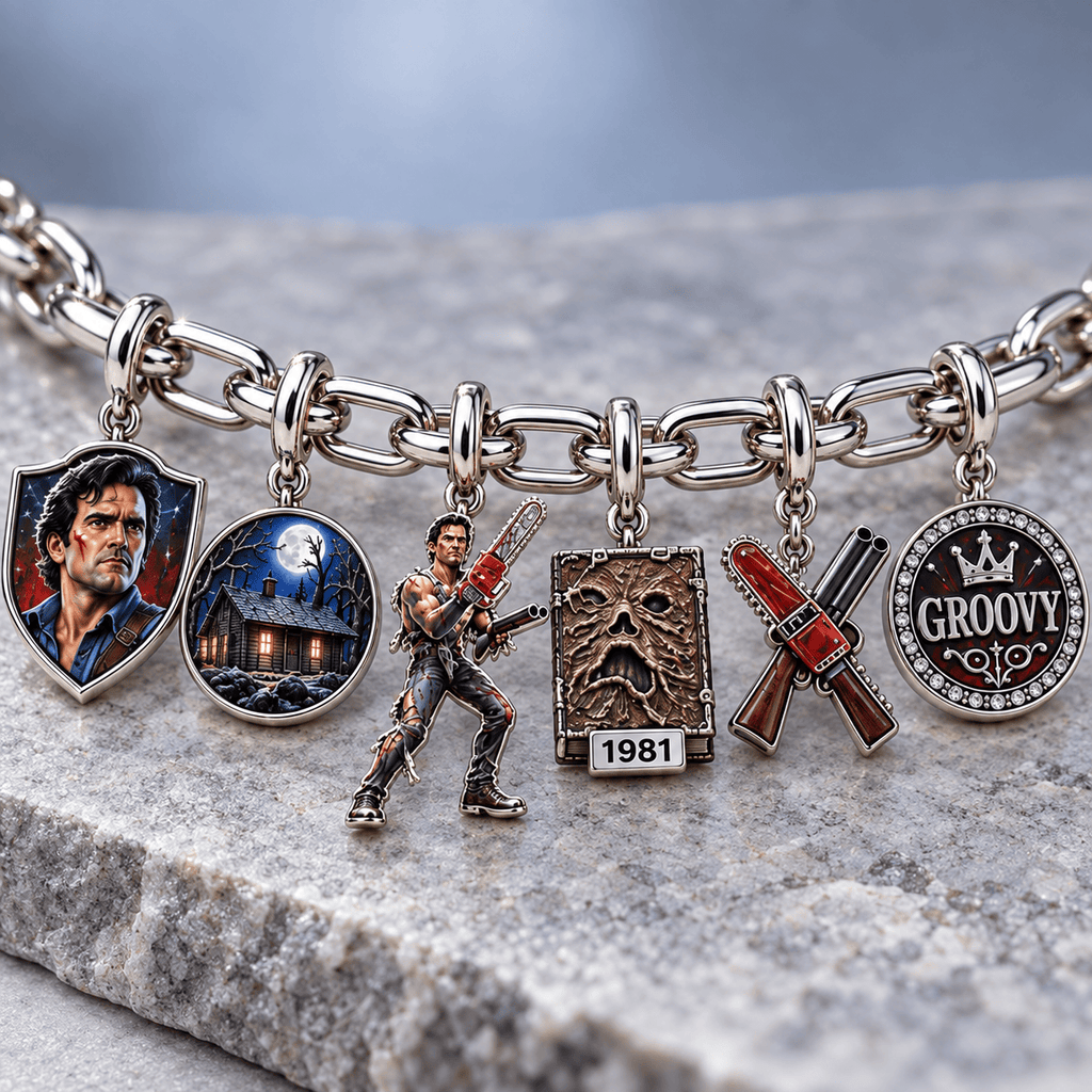 ASH Silver Charm Bracelet Set NTVA