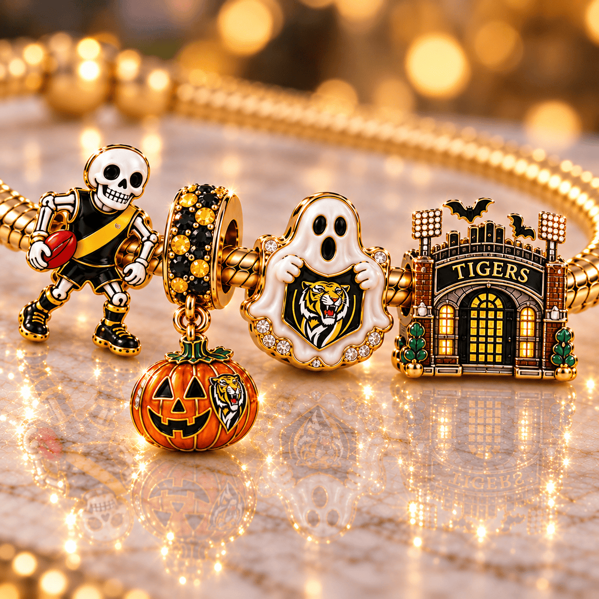 RFC Gold Charm Bracelet Set NHVH